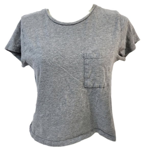 Good American Grey Crop Tee - Picture 1 of 6